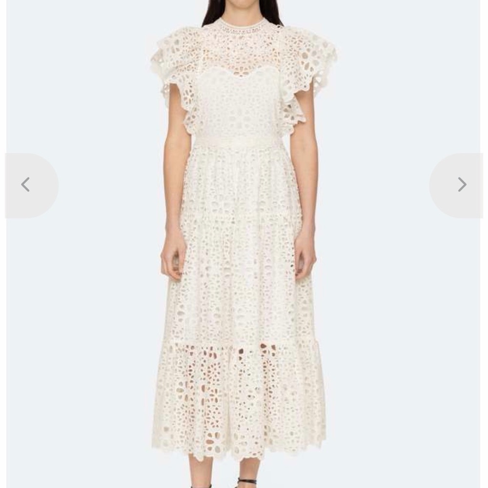 Sea New York White Lumi Eyelet Lace Maxi Dress - Picture 2 of 4